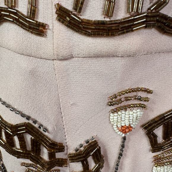 Valentino Runway Collector Dress 38 NWT Beaded Embroidered Silk Pink $15k Rare - Picture 10 of 16